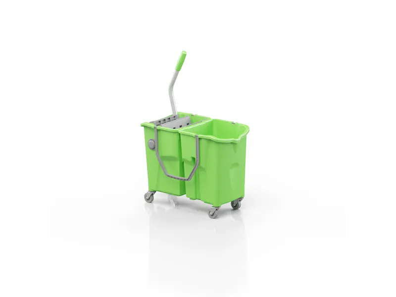 CARRELLO DOPPIAVASCA 12+18 LT con valvola di scarico - COD. SECC00040