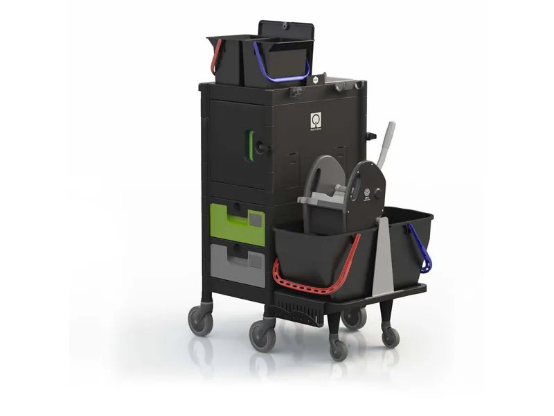 CARRELLO COMPACT OFFICE Black is Green - cod. Assemblato CARR01847